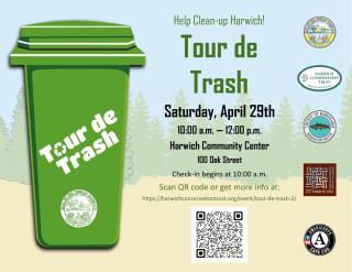 Flyer with information about 2023 Tour De Trash Event