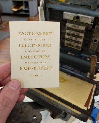 Letterpress Printing Workshop
