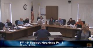 FY19 Budget Hearings Part 3 - March 10, 2018